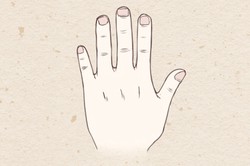 女人手相婚姻線