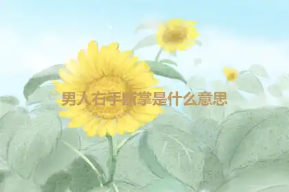 男人右手斷掌是什么意思
