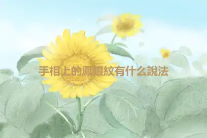手相上的鳳眼紋有什么說法