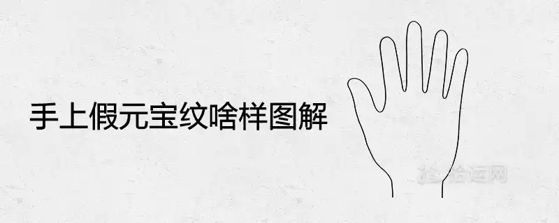 手上假元寶紋啥樣圖解 代表著什麼手相寓意