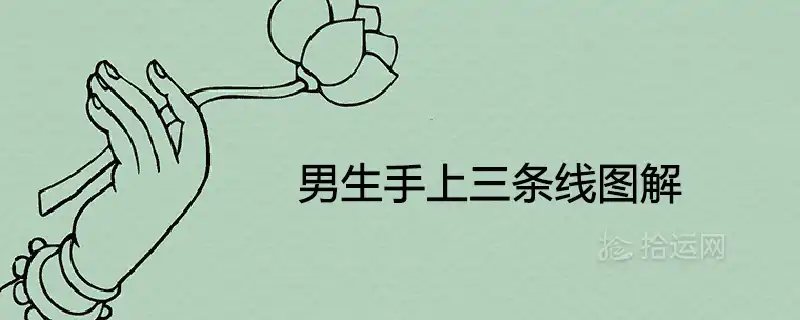 男生手上三條線圖解手相吉凶