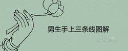 男生手上三條線圖小便相吉凶